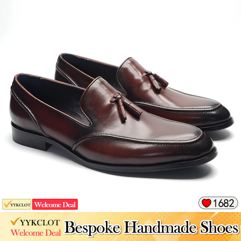 Fashion Leather Breathable Leather Shoes Men's Business Loafers