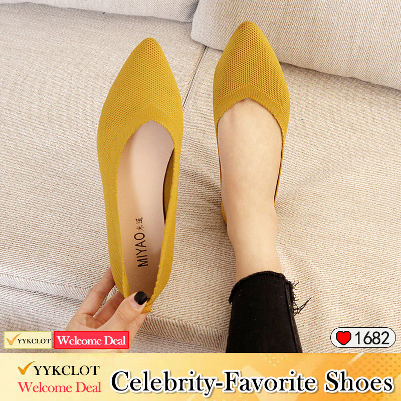 Casual pointed flat lazy loafers