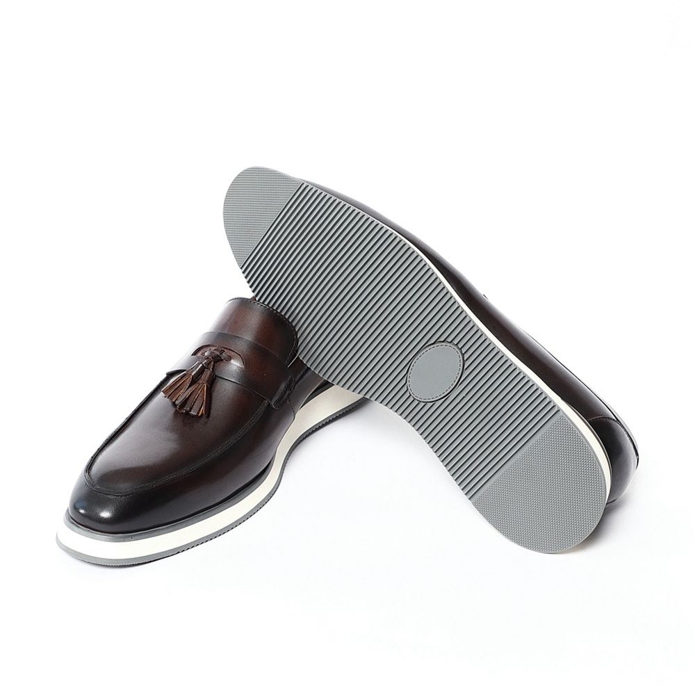 Business Dress Leather Shoes Men's Fringed Casual Loafers