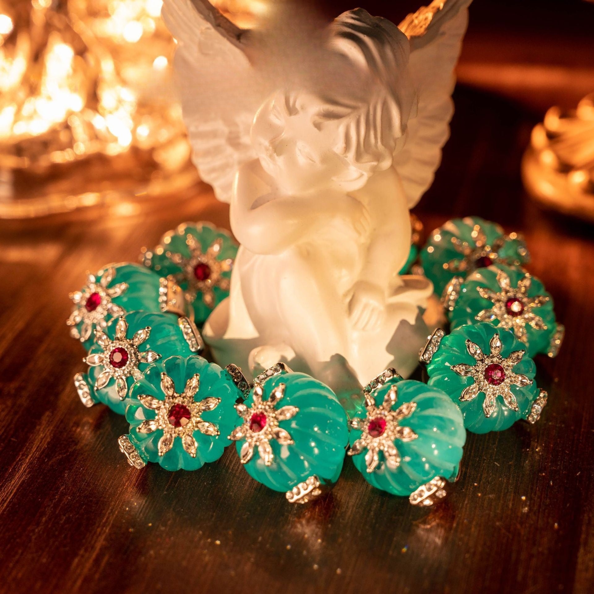 Original design full of diamonds three-piece set