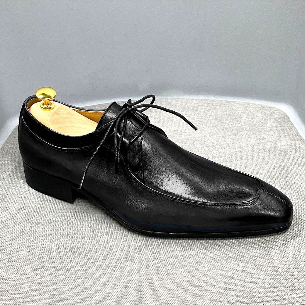 Fashion color matching leather derby shoes men's business leather dress shoes for men brogue shoes derby shoes banquet Large size men's shoes