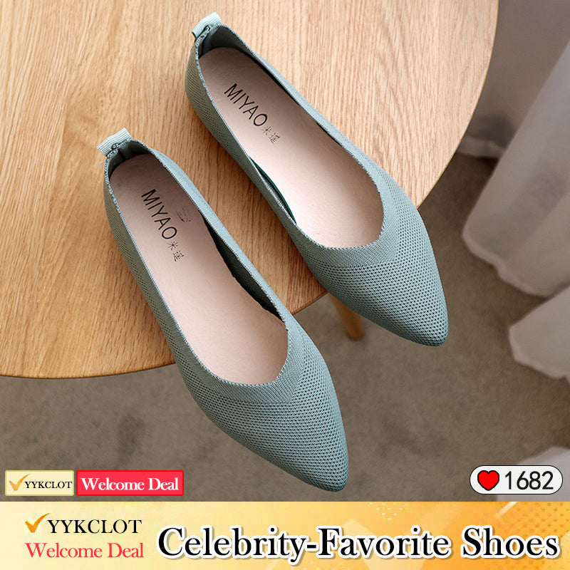 Pointed braided soft-soled casual home loafers