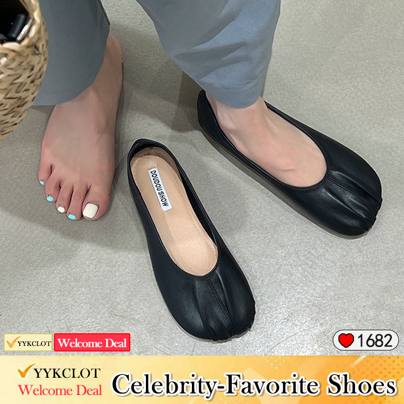 Fashion Soft Sole Versatile Round Head Loafers