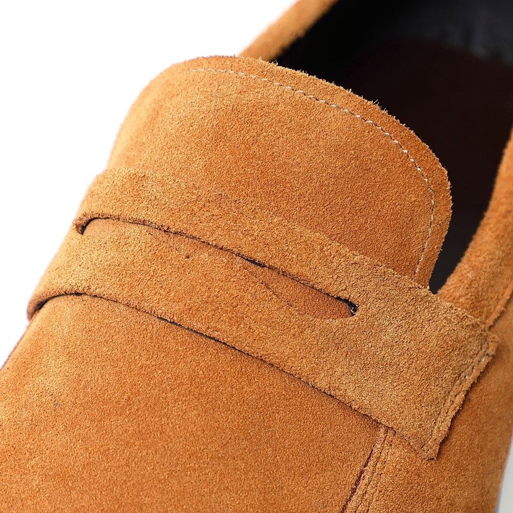 Classic Leather Velvet Loafers Men's Business Casual Leather Shoes