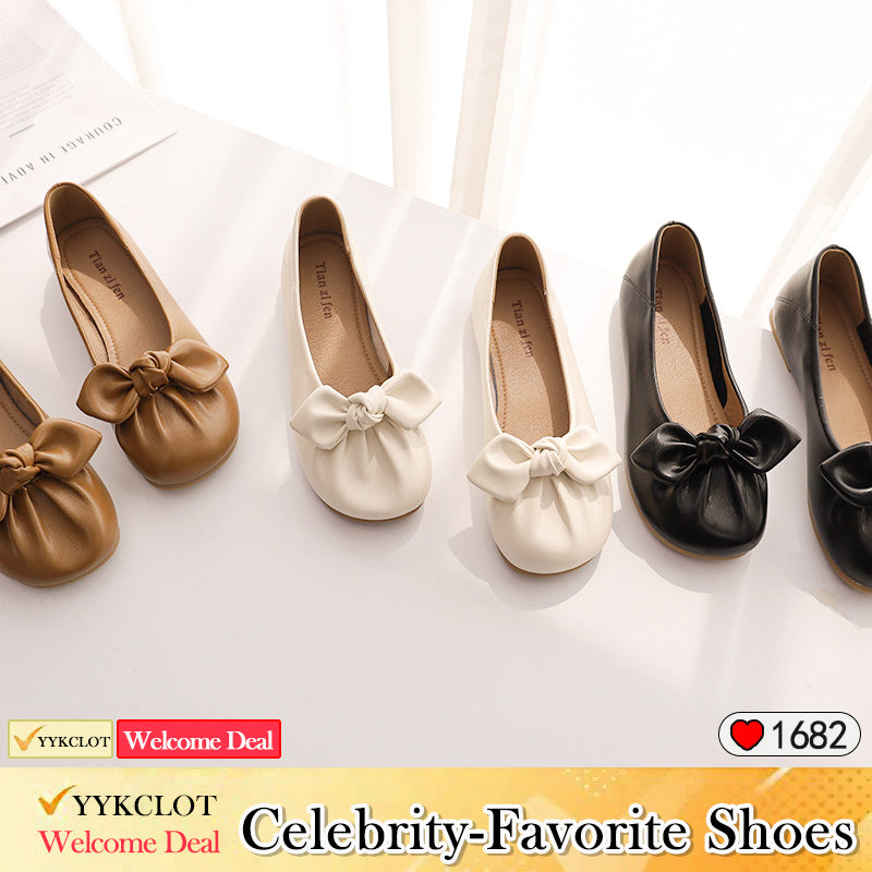 Fashion Bow Soft Sole Professional Work Loafers