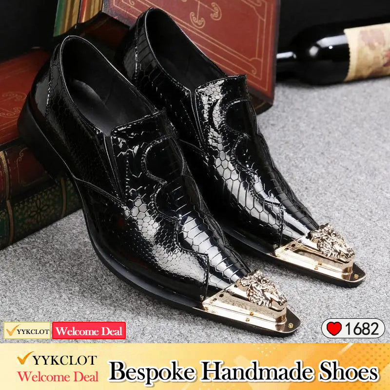 Black men's party shoes Business dress shoes Oxford pointed shoes, suitable for men, offices, parties, banquets, weddings, plus size Derby shoes Fashion casual shoes genuine leather men