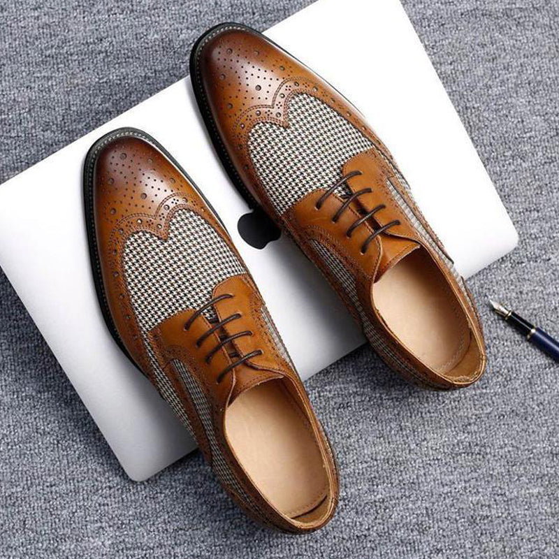 Fashion Business Leather Derby Shoes