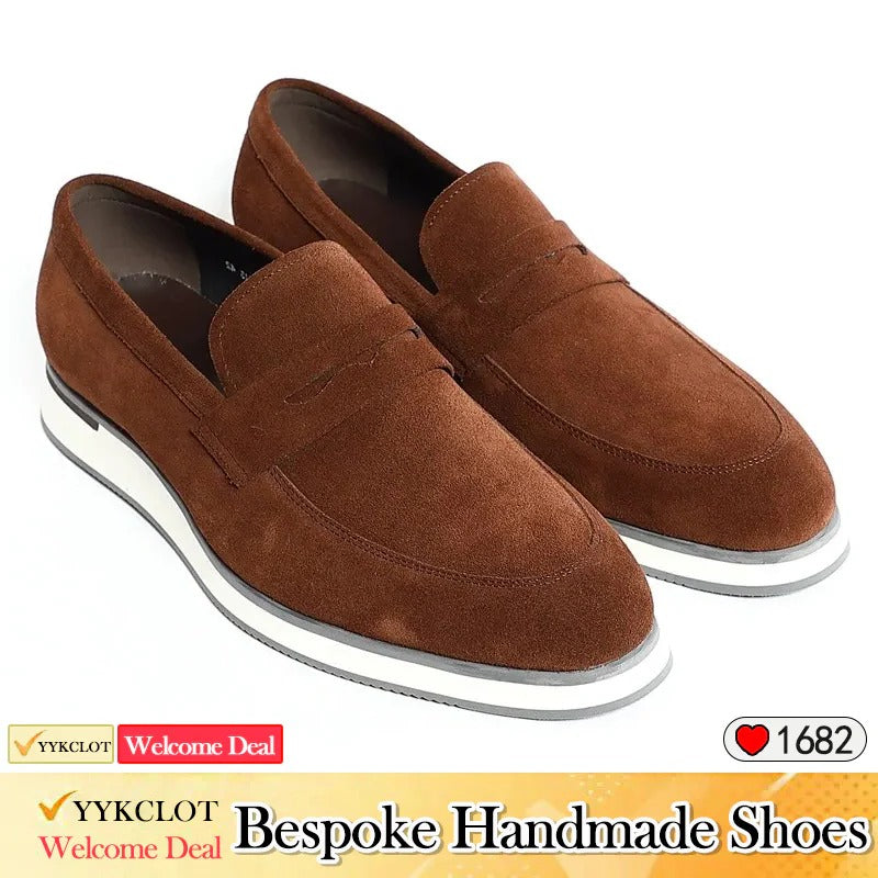 Black business crocodile pattern men's loafers