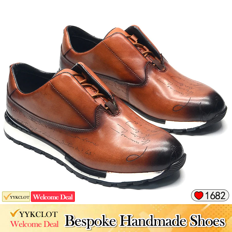 Blaue Leder Herren Sneakers Fashion Business Casual Schuhe