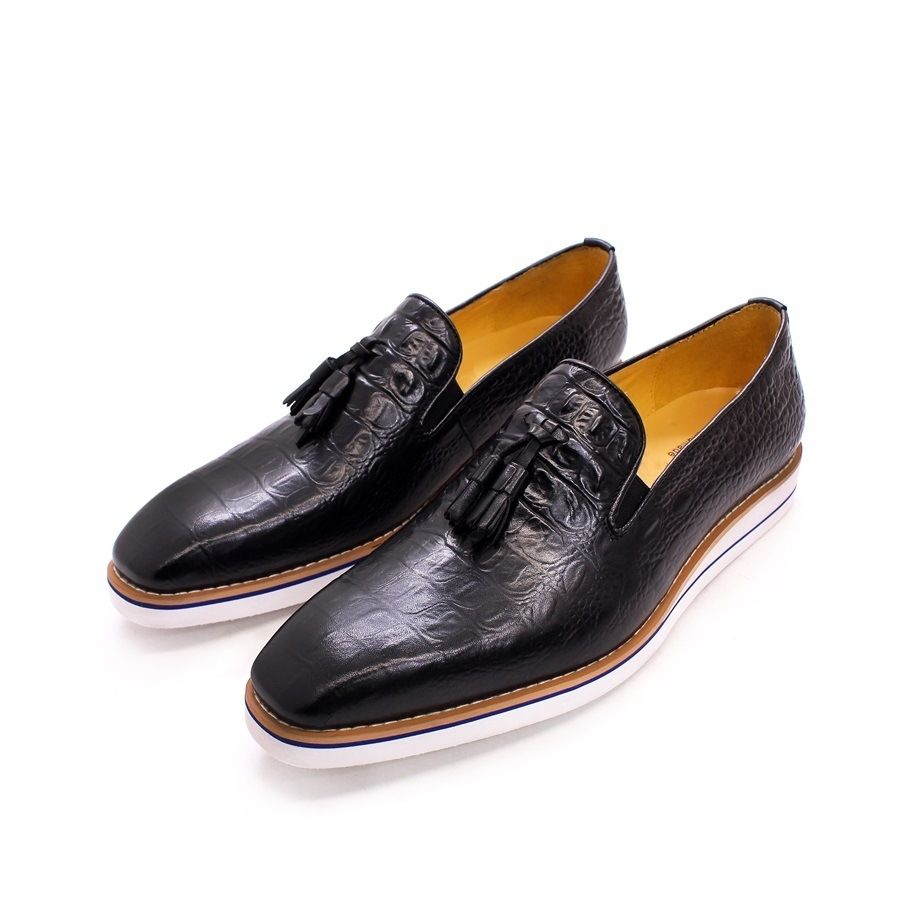 British style business men's loafers casual dress leather shoes