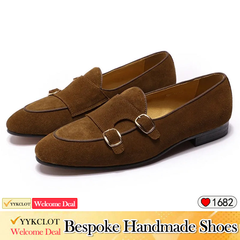 British velvet loafers men's pointed casual leather shoes