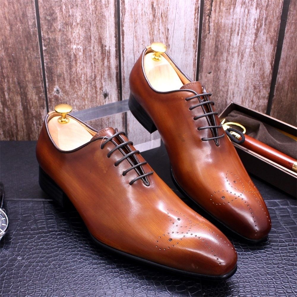 Leather Dress Loafers Men's Business Oxford Shoes