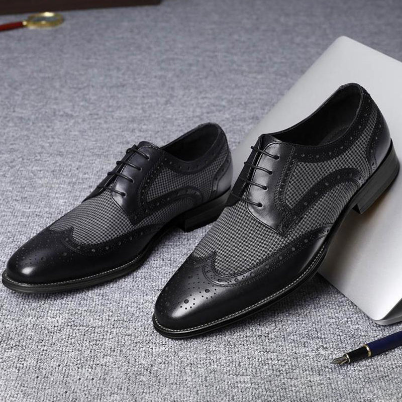 Fashion Business Leather Derby Shoes