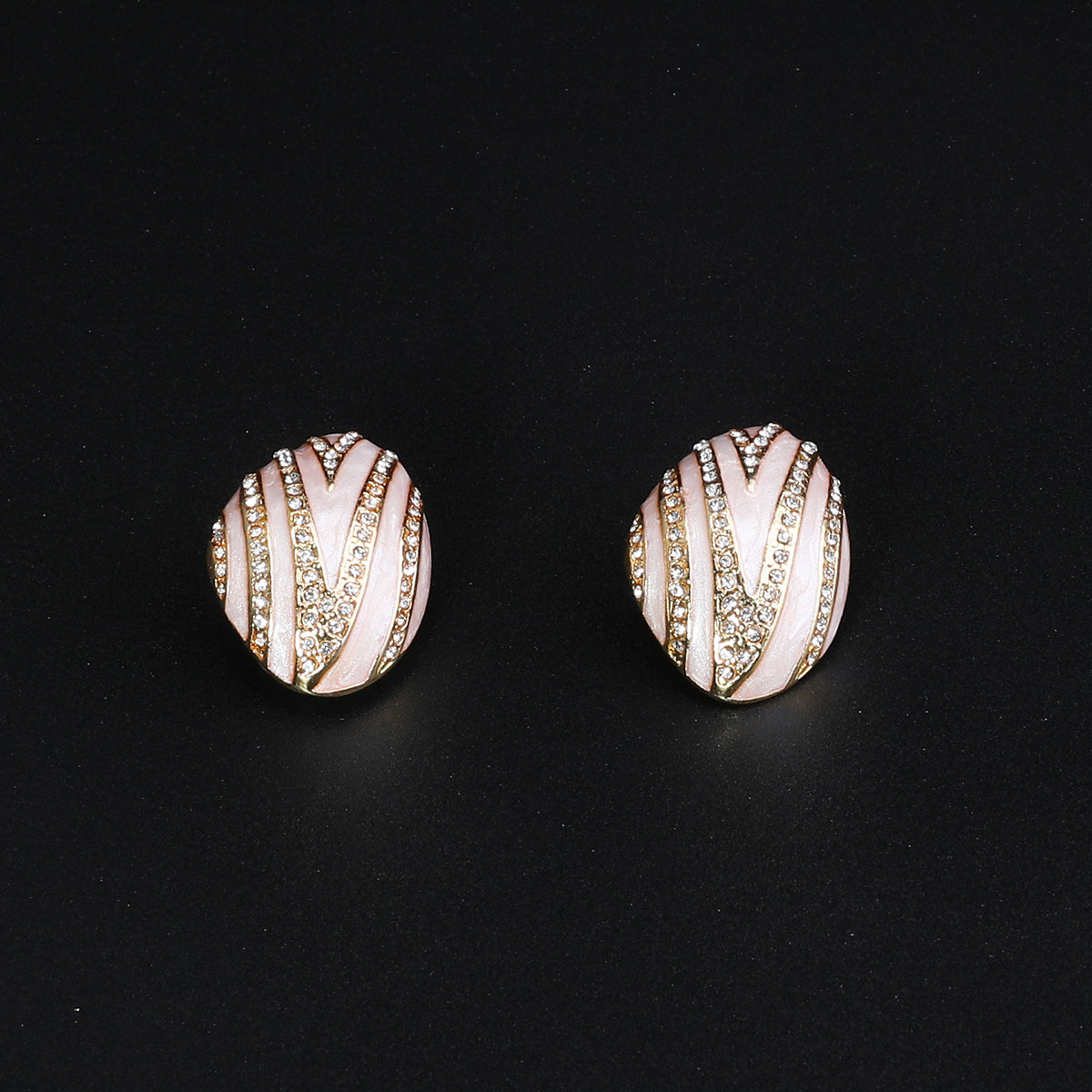 Fashion Zebra Pattern Diamond Set Necklace Series