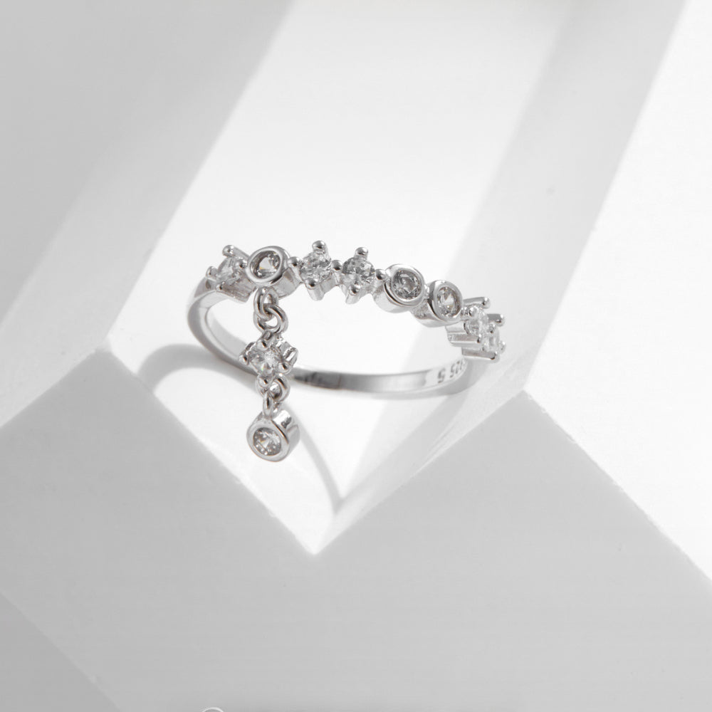 S925 Dazzling diamond ring