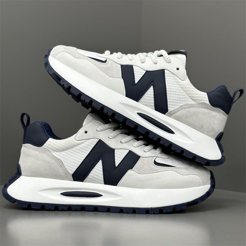 Stylish and simple heightening wear-resistant sports and casual leather sneakers Running shoes and sports shoes for men sneakers