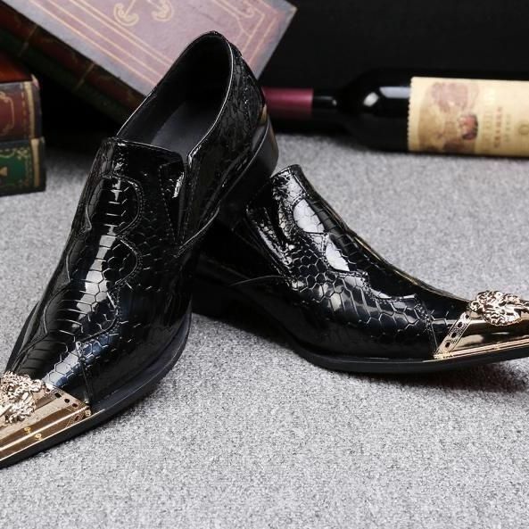 Black men's party shoes Business dress shoes Oxford pointed shoes, suitable for men, offices, parties, banquets, weddings, plus size Derby shoes Fashion casual shoes genuine leather men