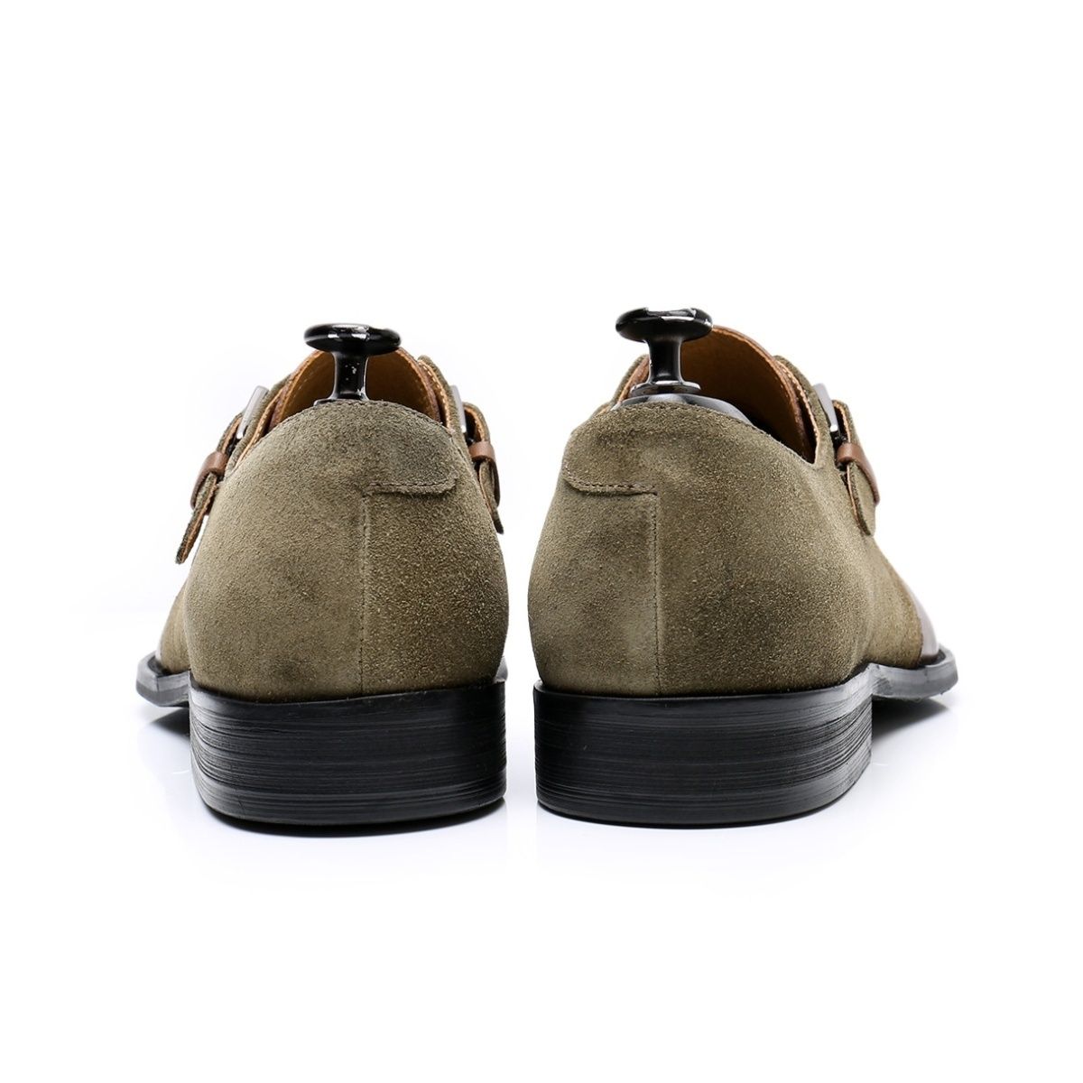 Leather buckle loafers men's wedding business dress leather shoes