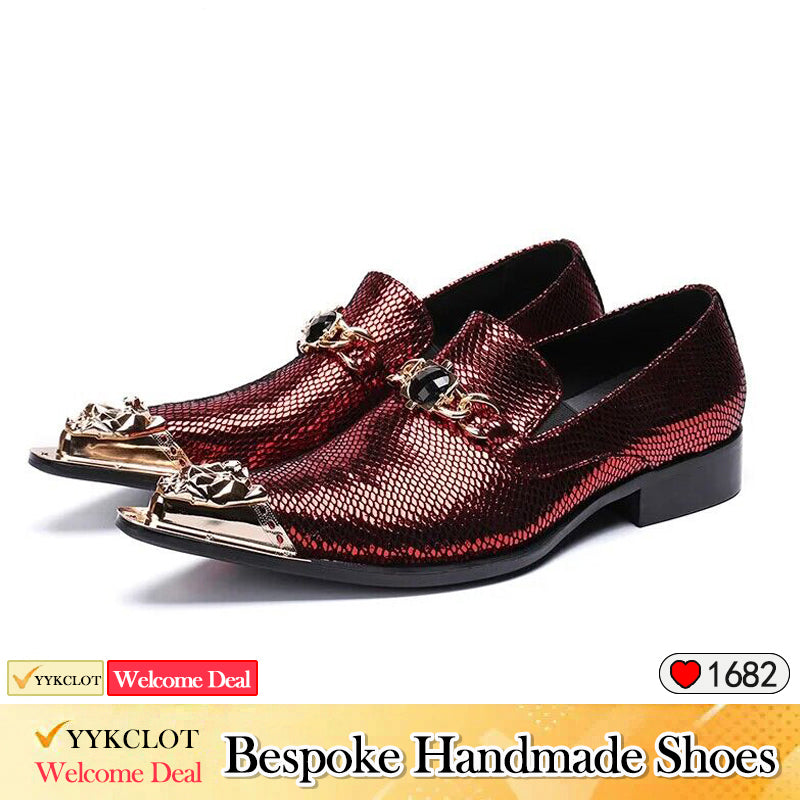 Scarpe eleganti da festa in serpentina blu Scarpe da uomo alla moda e da lavoro