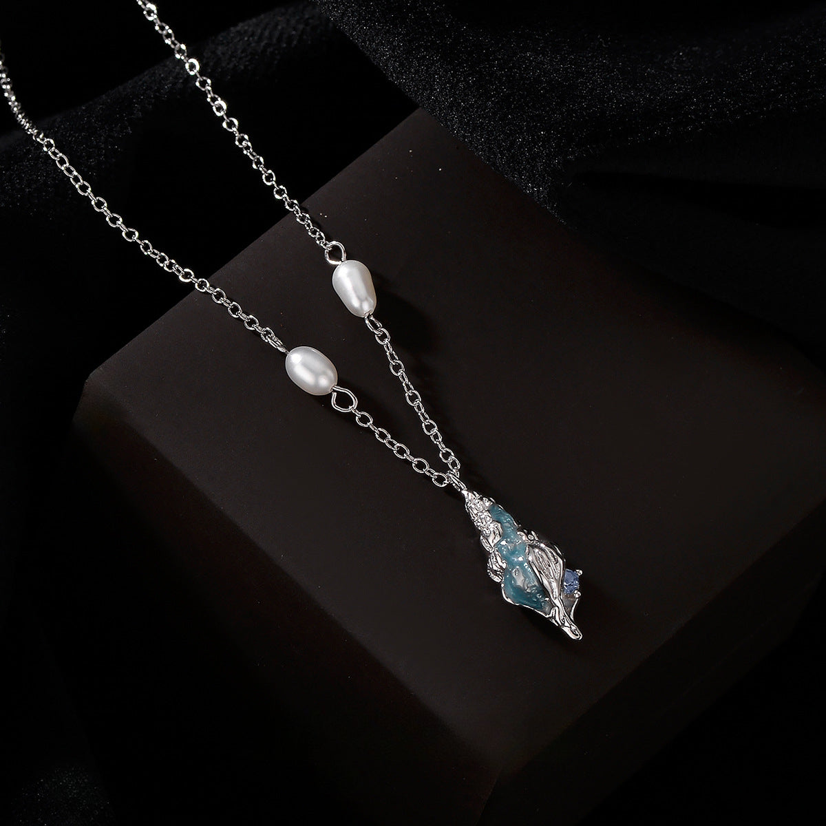 S925 sterling silver simple small screw necklace