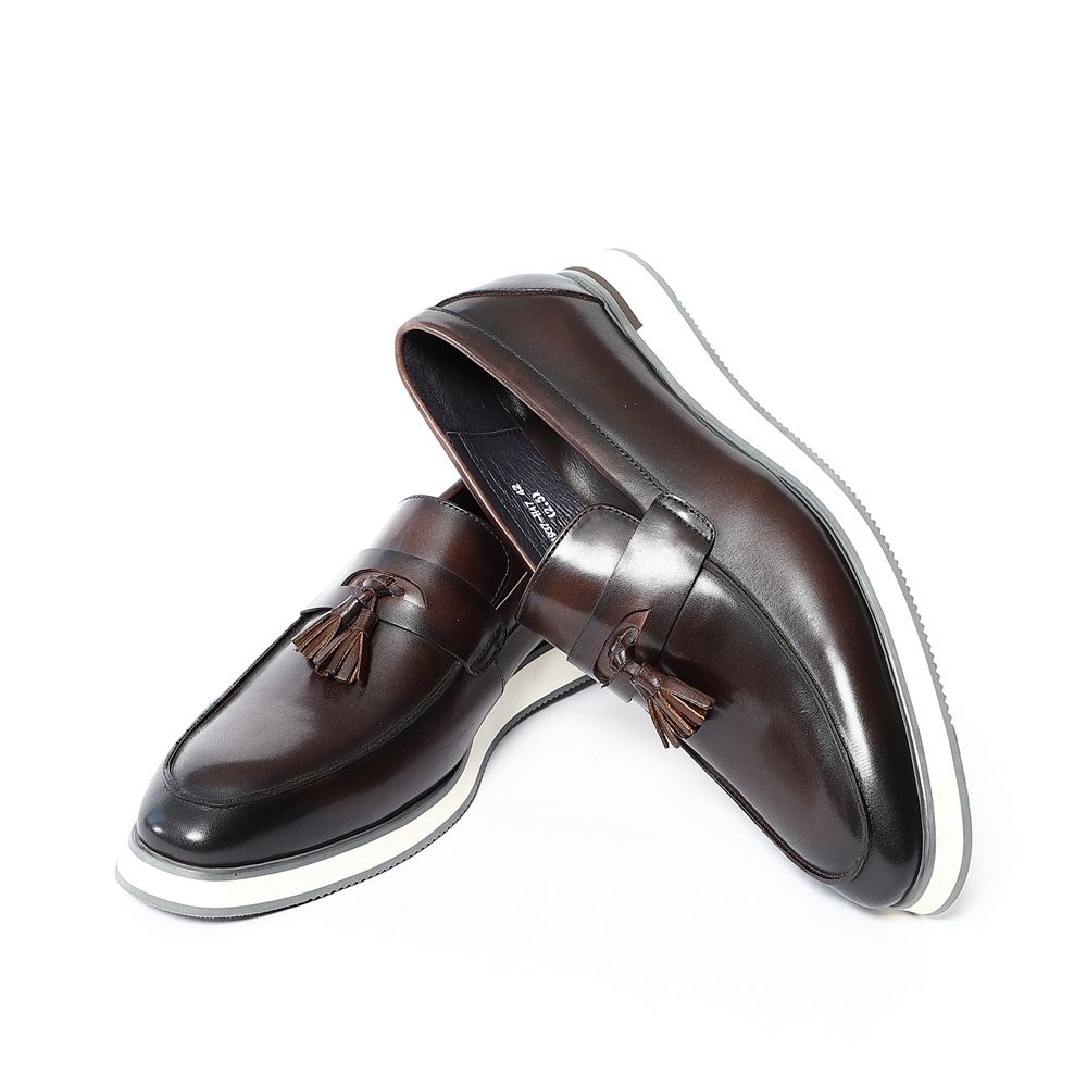 Business Dress Leather Shoes Men's Fringed Casual Loafers