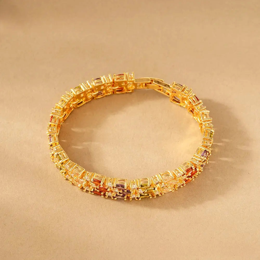 Bracelet Mode Rubis Diamant