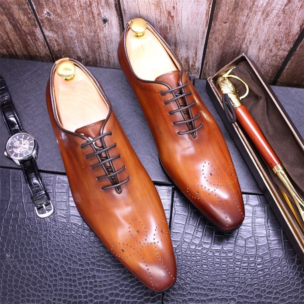 Leather Dress Loafers Men's Business Oxford Shoes