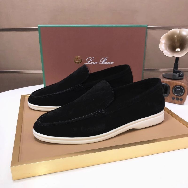 Celebrity style men's shoes retro fleece loafers
