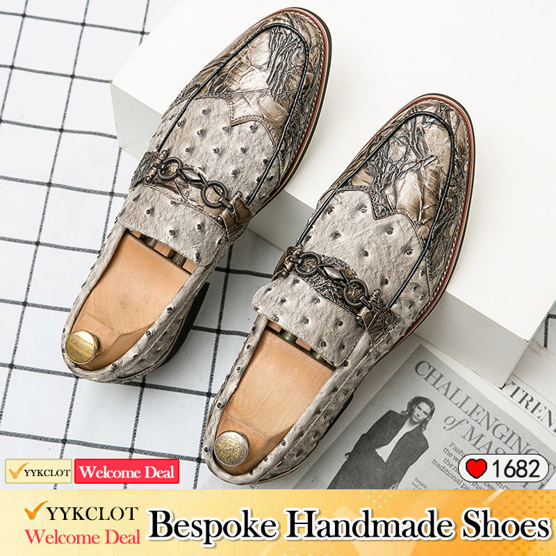 Vintage British Spliced Leather Men's Loafers