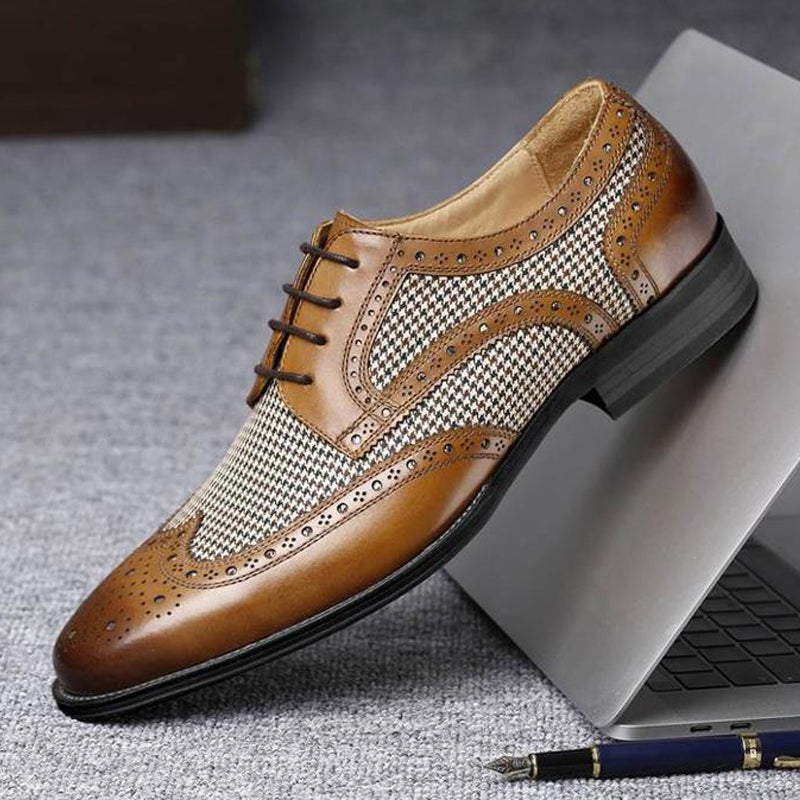 Fashion Business Leather Derby Shoes