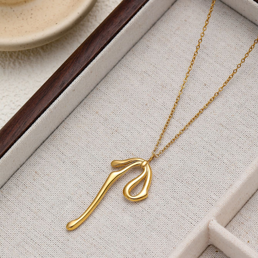 French Vintage 18K Titanium Steel Bow Earrings Necklace