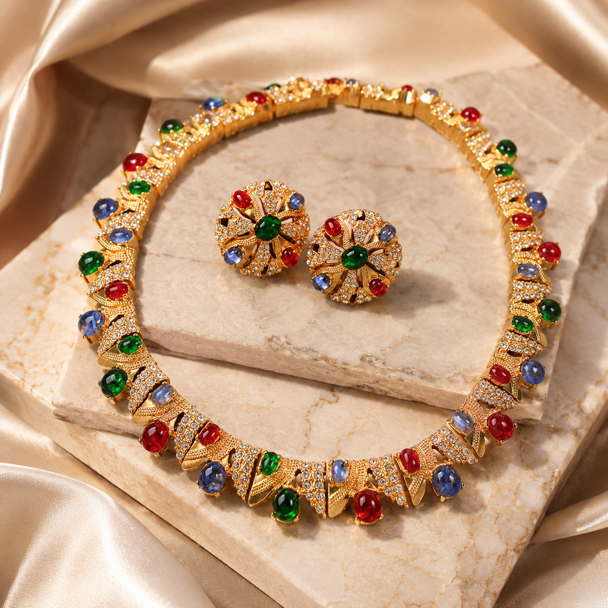 Elegant Gold Pearl Jewelry Set for Special Occasions