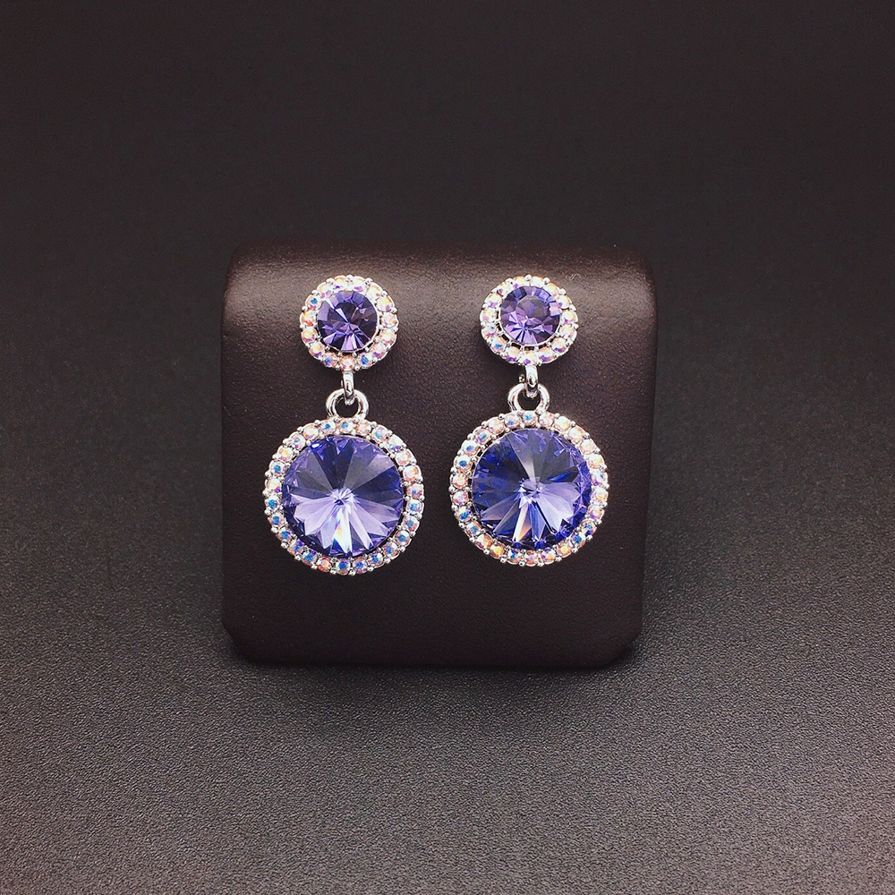 Chic Green Gemstone Look Earrings for Daily Wear