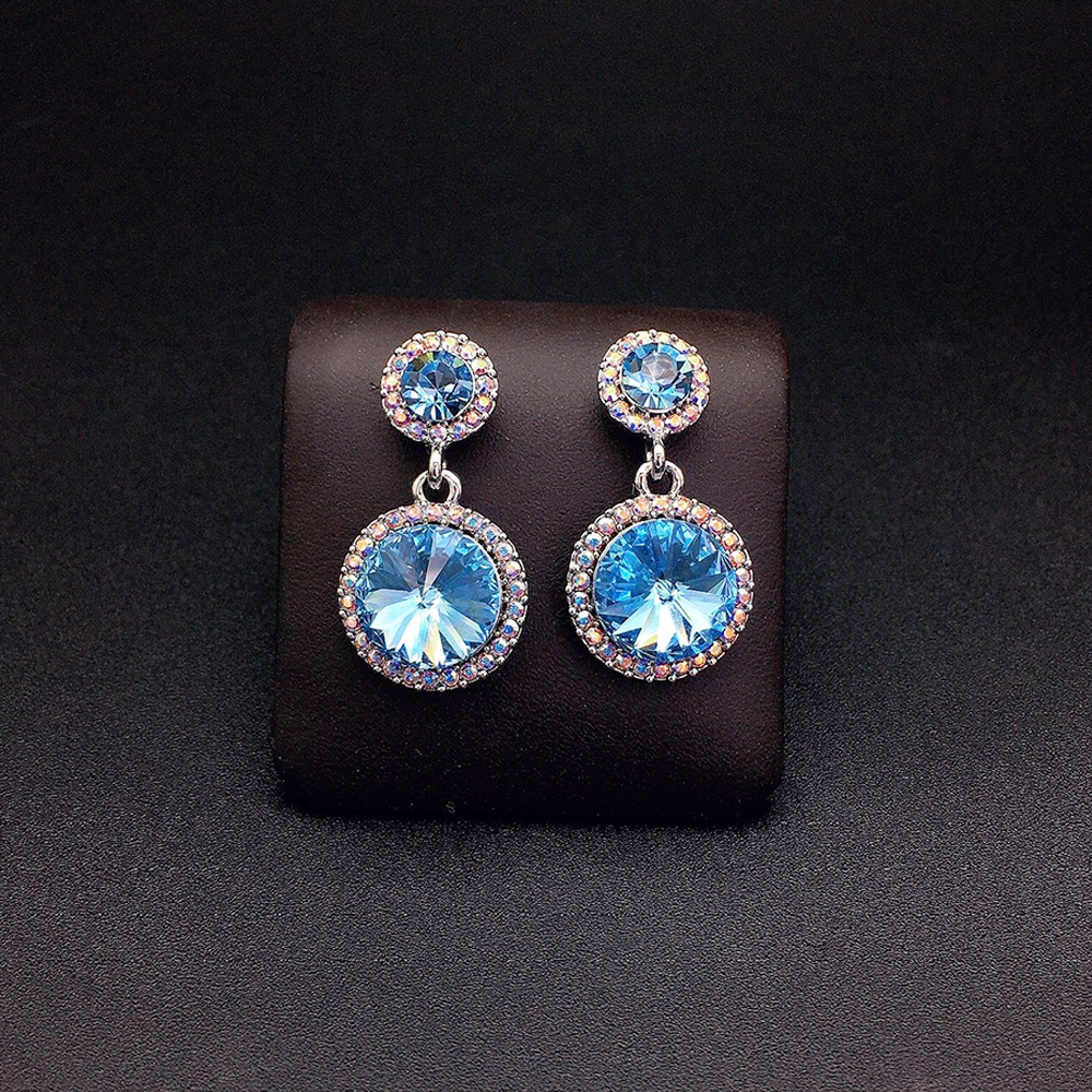 Chic Green Gemstone Look Earrings for Daily Wear