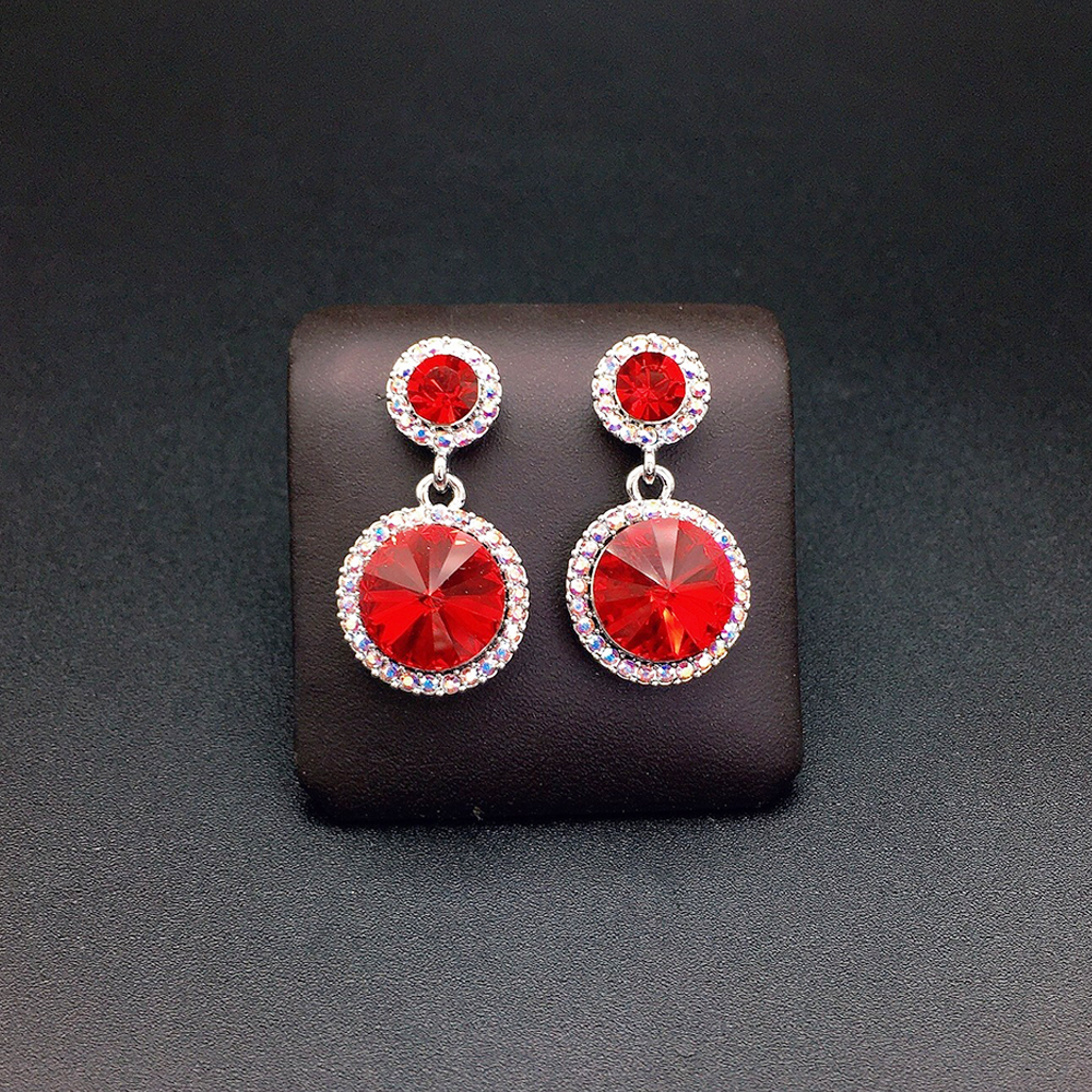Chic Green Gemstone Look Earrings for Daily Wear