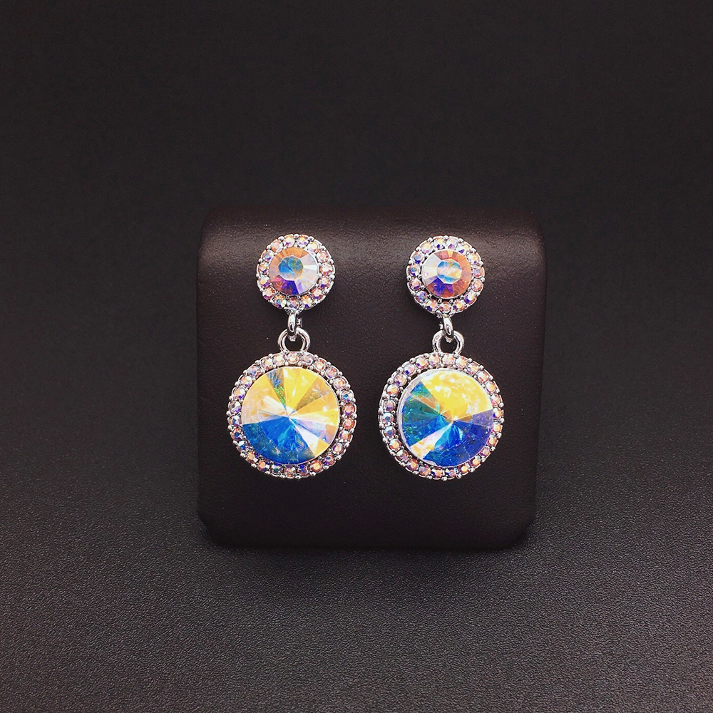 Chic Green Gemstone Look Earrings for Daily Wear