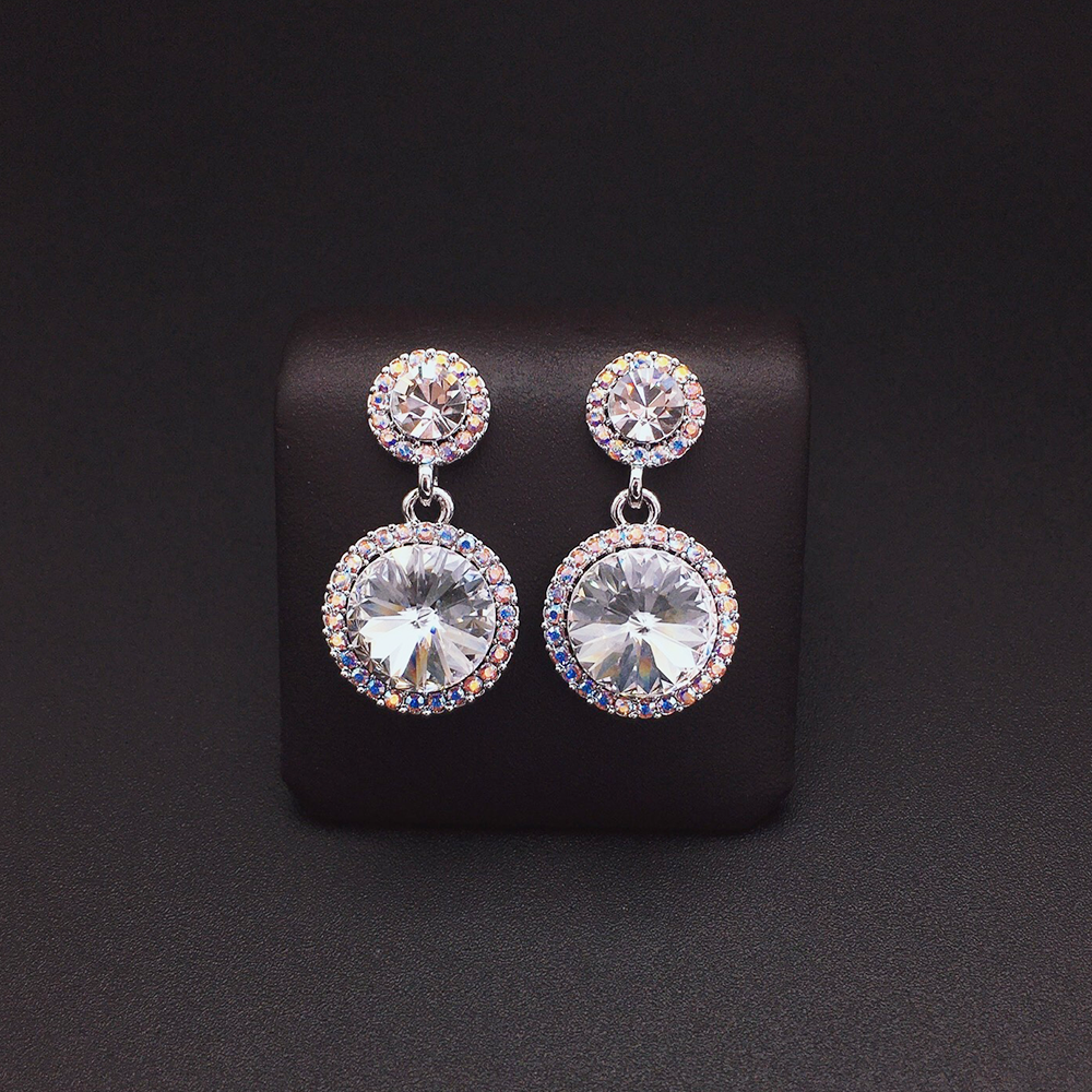 Chic Green Gemstone Look Earrings for Daily Wear