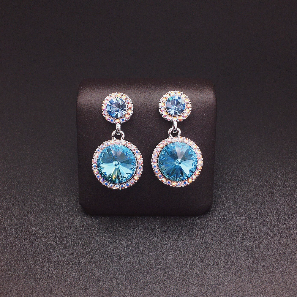 Chic Green Gemstone Look Earrings for Daily Wear