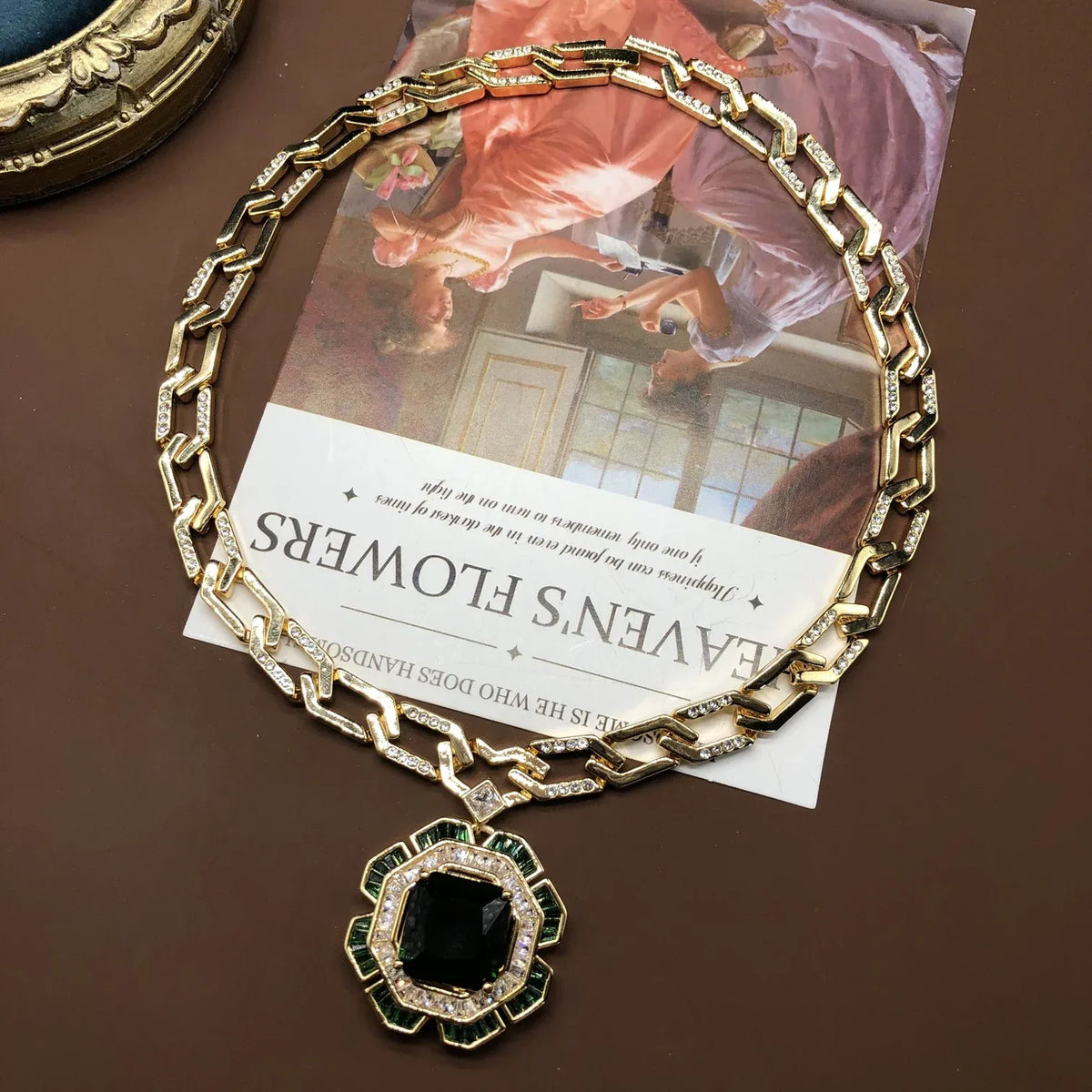 Collier à pampille noire personnalisé