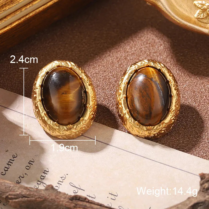 Boucles d'oreilles clous fantaisie médiévales, série