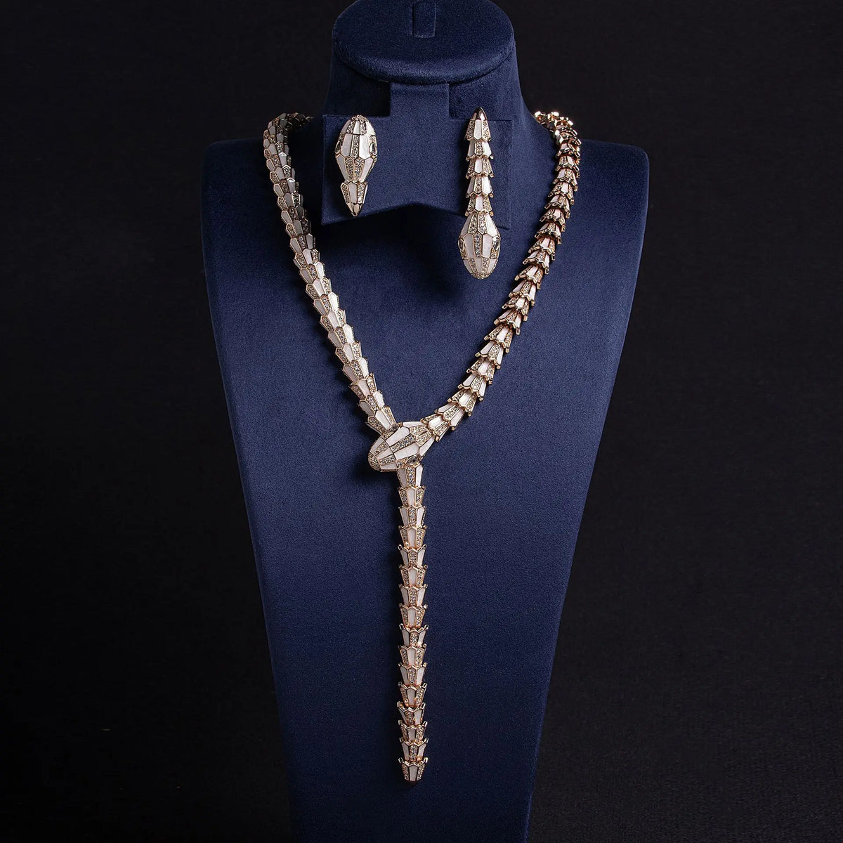 Snake oil necklace personalized niche fashion retro snake necklace set