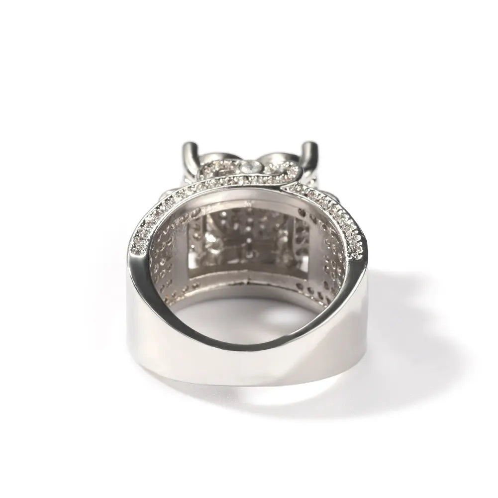 Bague zircon amour vintage