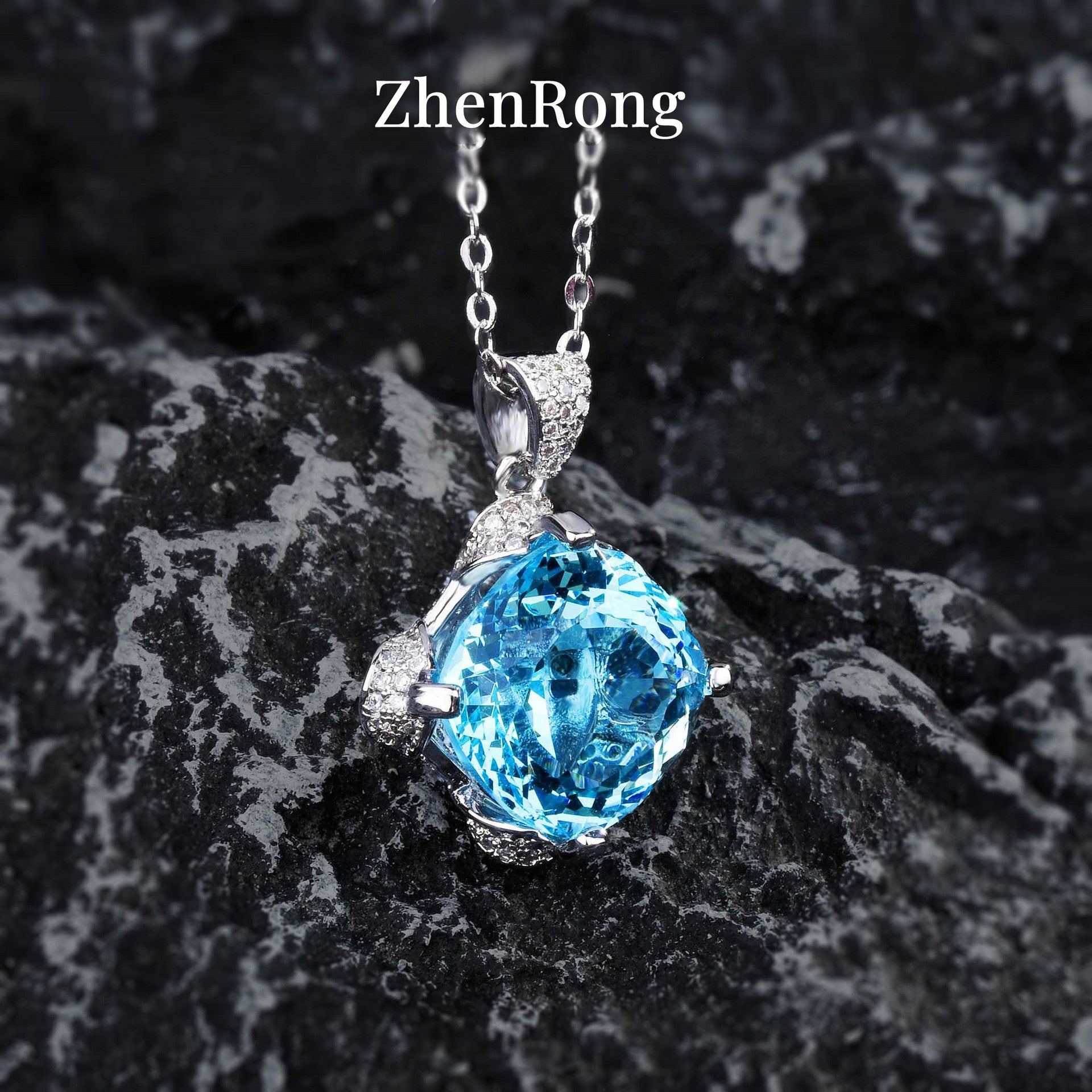 Fashion Aquamarine Topaz Color Treasure Series
