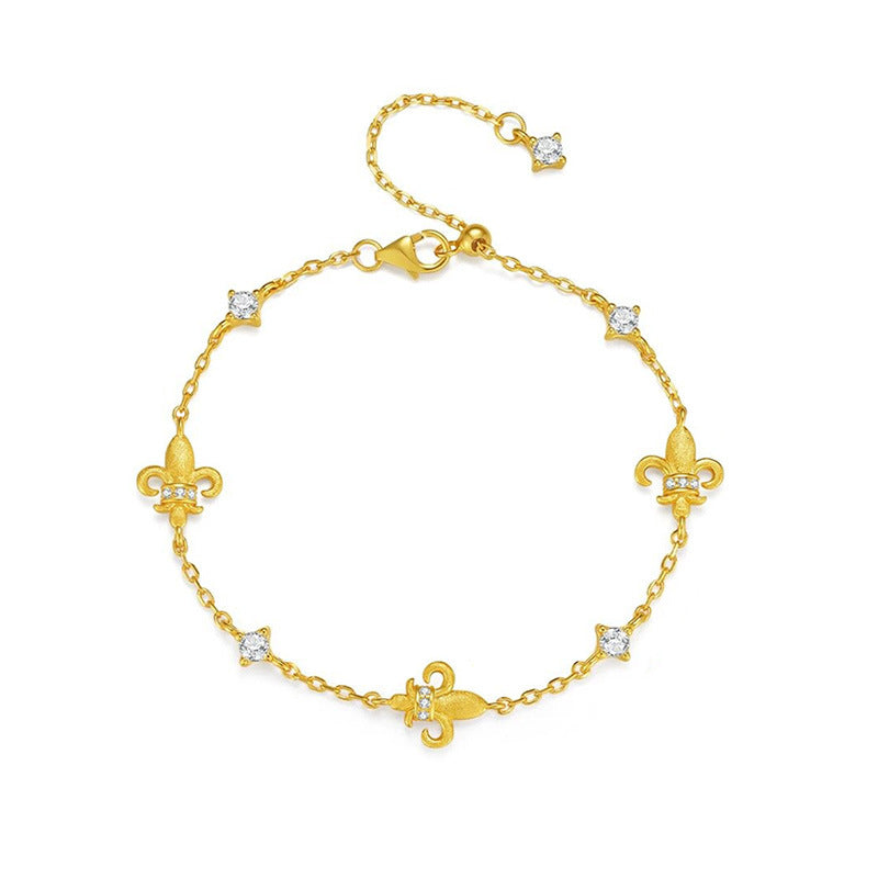 Brushed Iris Flash Diamond Bracelet