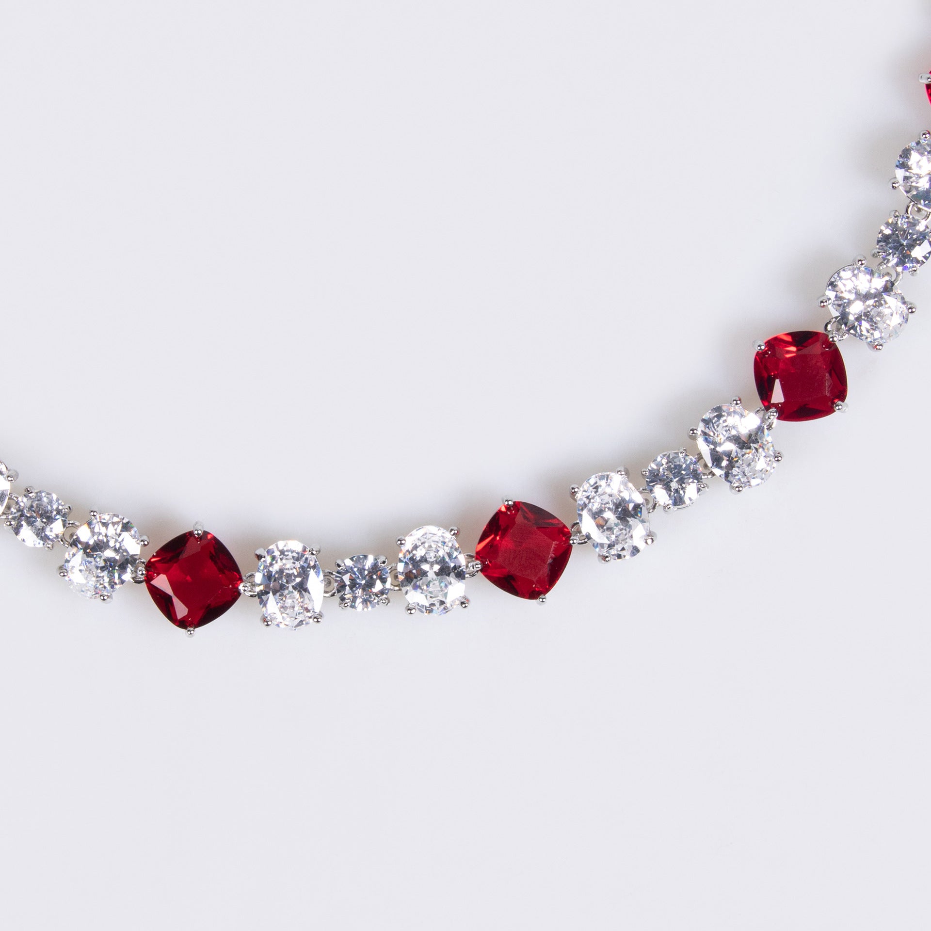 Luxury Blue Crystal Necklace Earrings Set – Elegant Statement Jewelry for Women