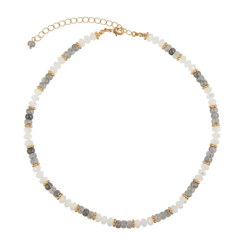 Collier Merard Nacre Orné d'Or 18 carats