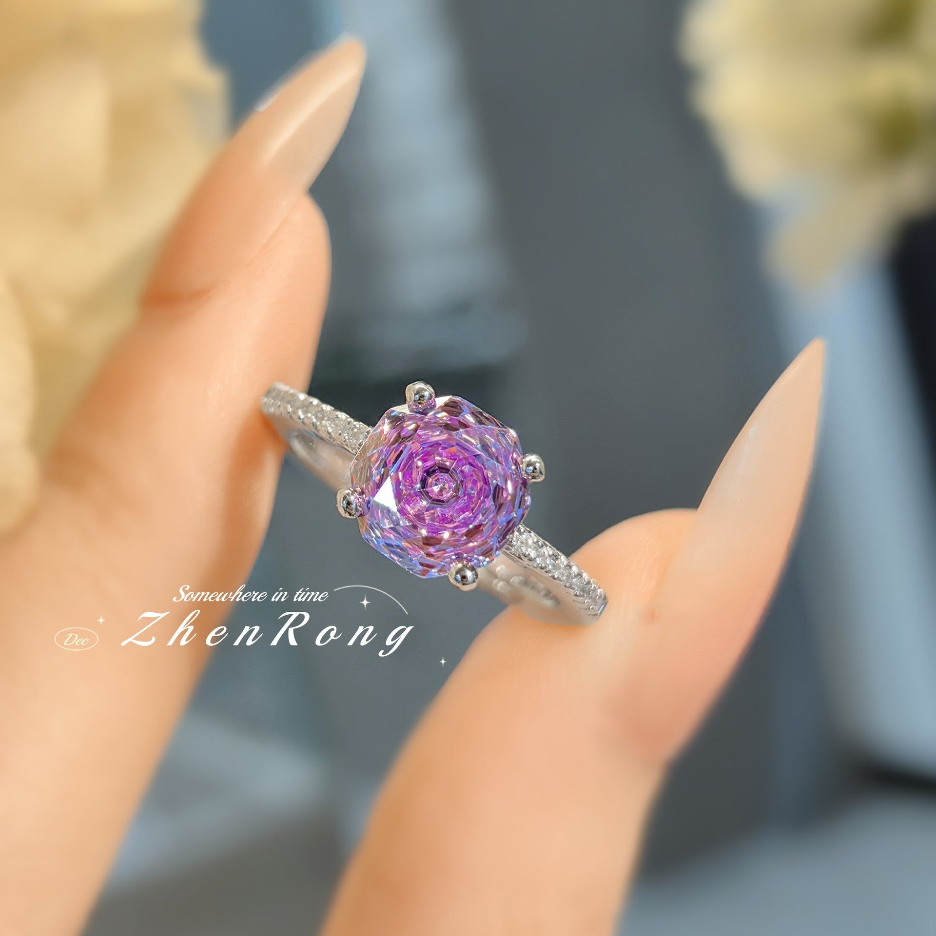 Fashion light luxury star anise rose color treasure series