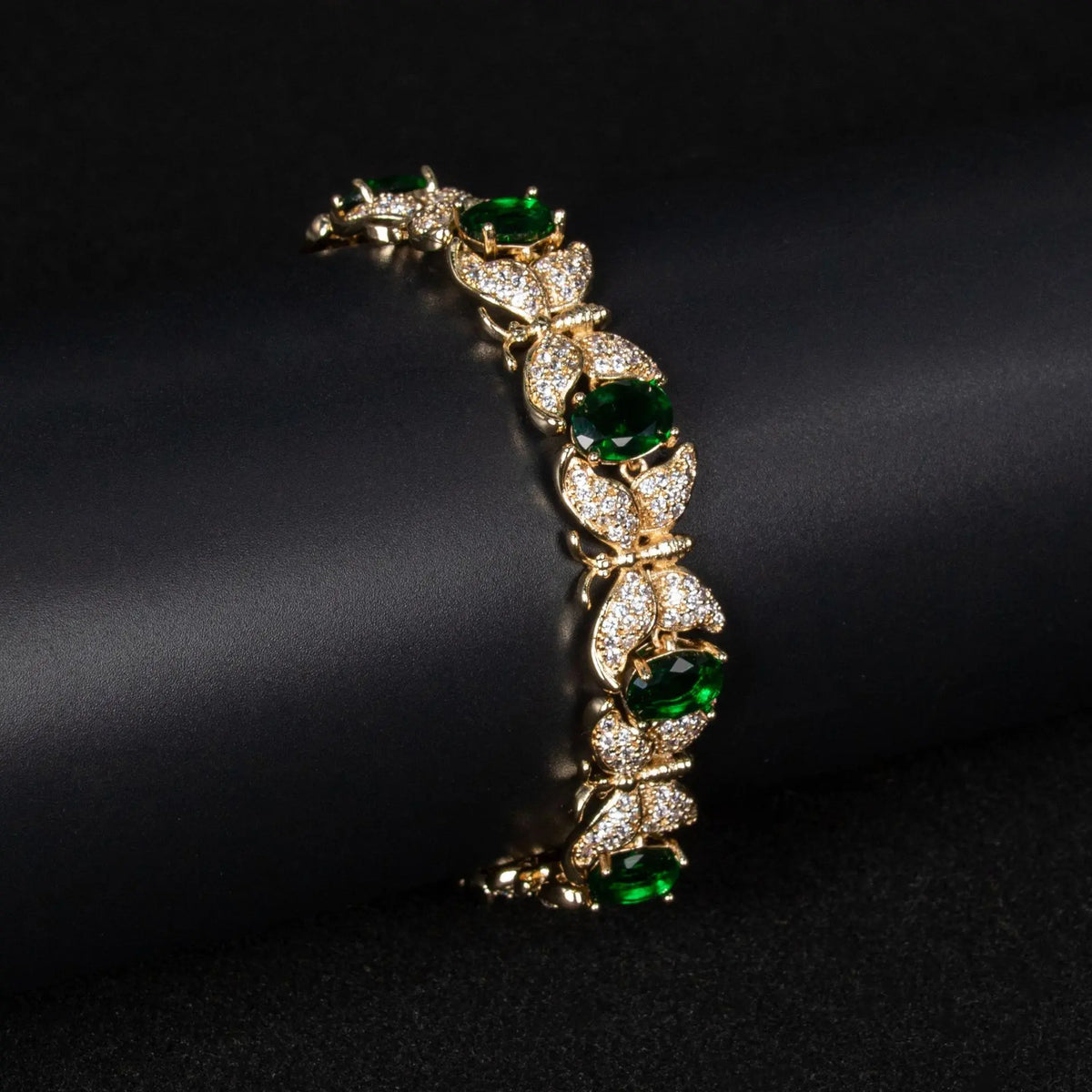 Bracelet papillon trésor couleur pour femme, bijou haut de gamme au tempérament de luxe léger, style ins et niche