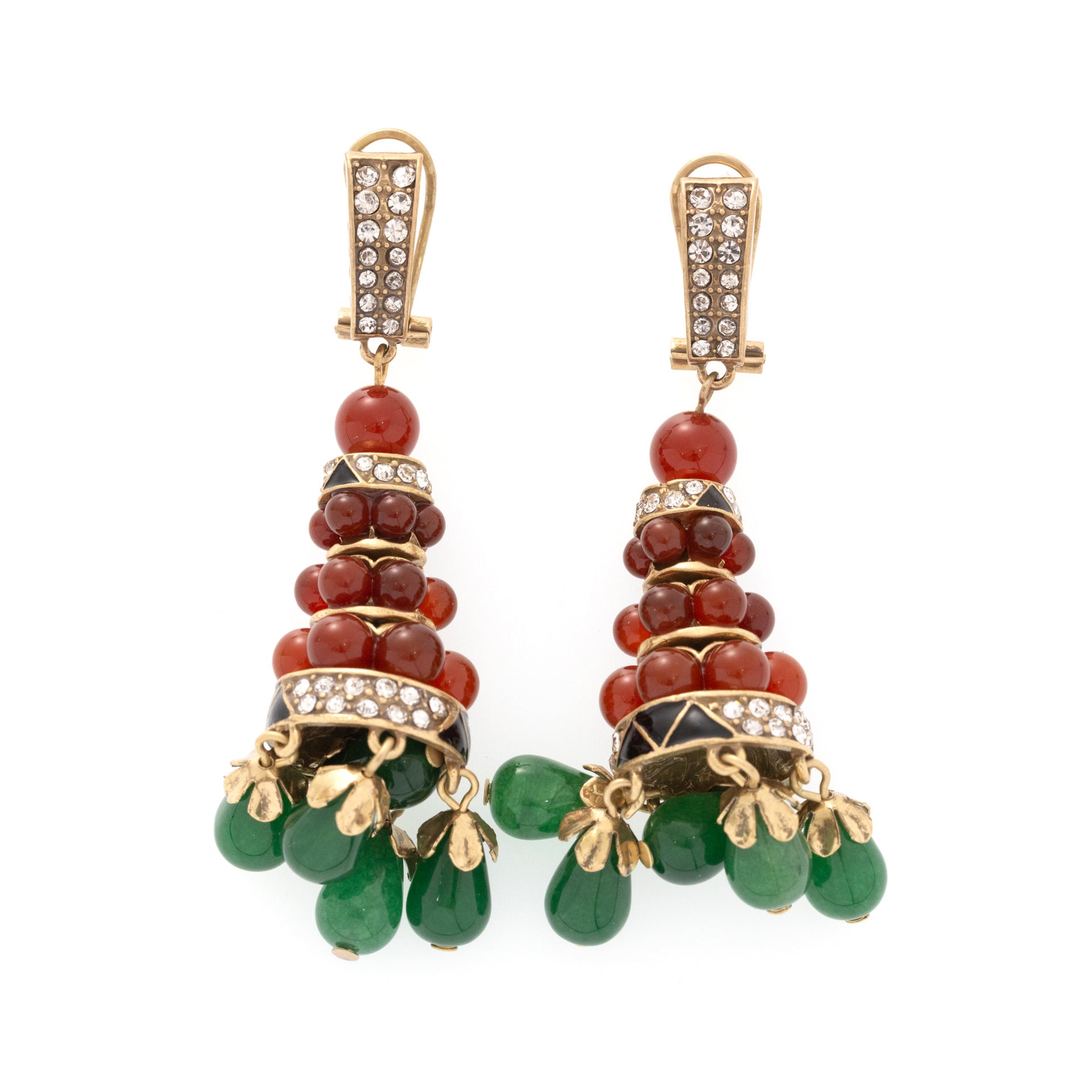 Fashion medieval creative niche design retro earrings set