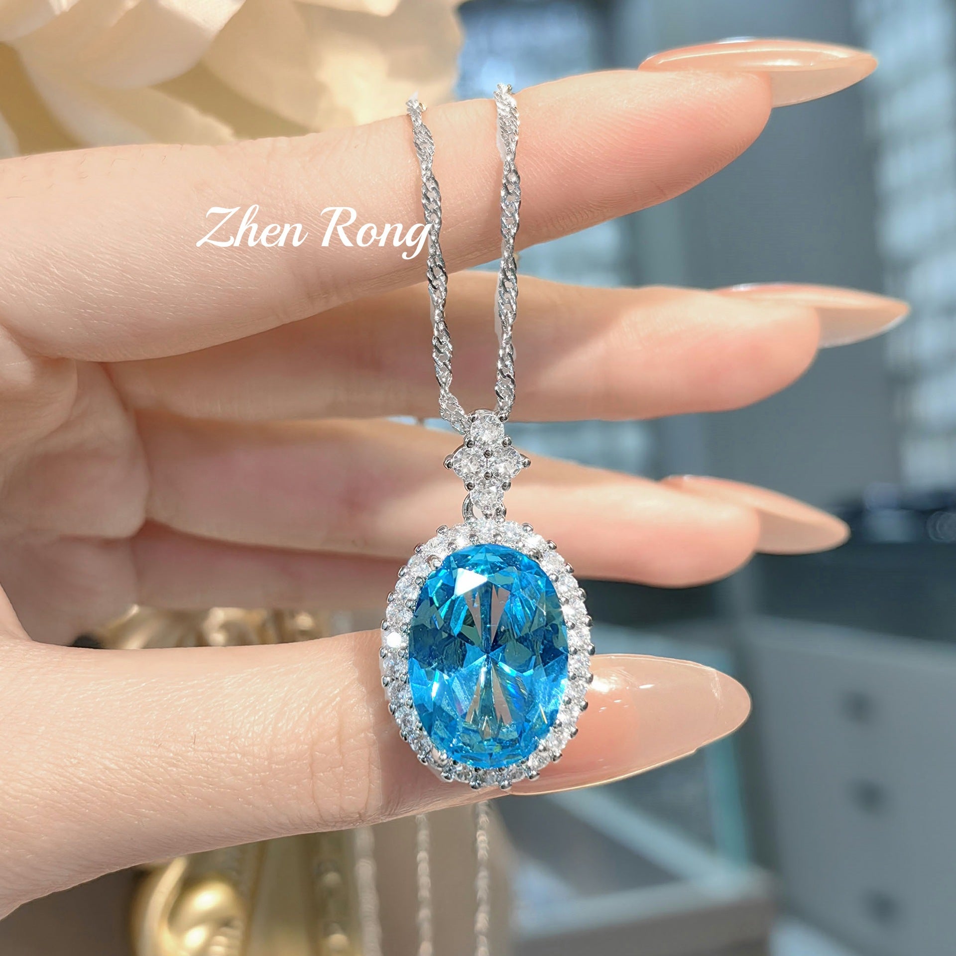 Heavy Industry Color Diamond Pigeon Egg Hanging Color Treasure Series